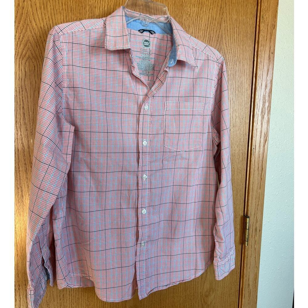 Wonder Nation check button down dress shirt, Husky Boys XL 14-16